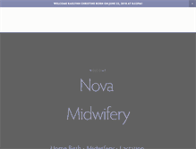 Tablet Screenshot of novamidwifery.com